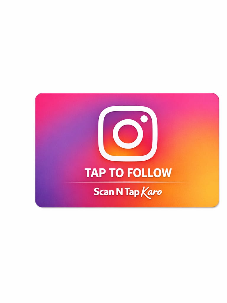 Instagram NFC Tap Card – One Tap. More Followers